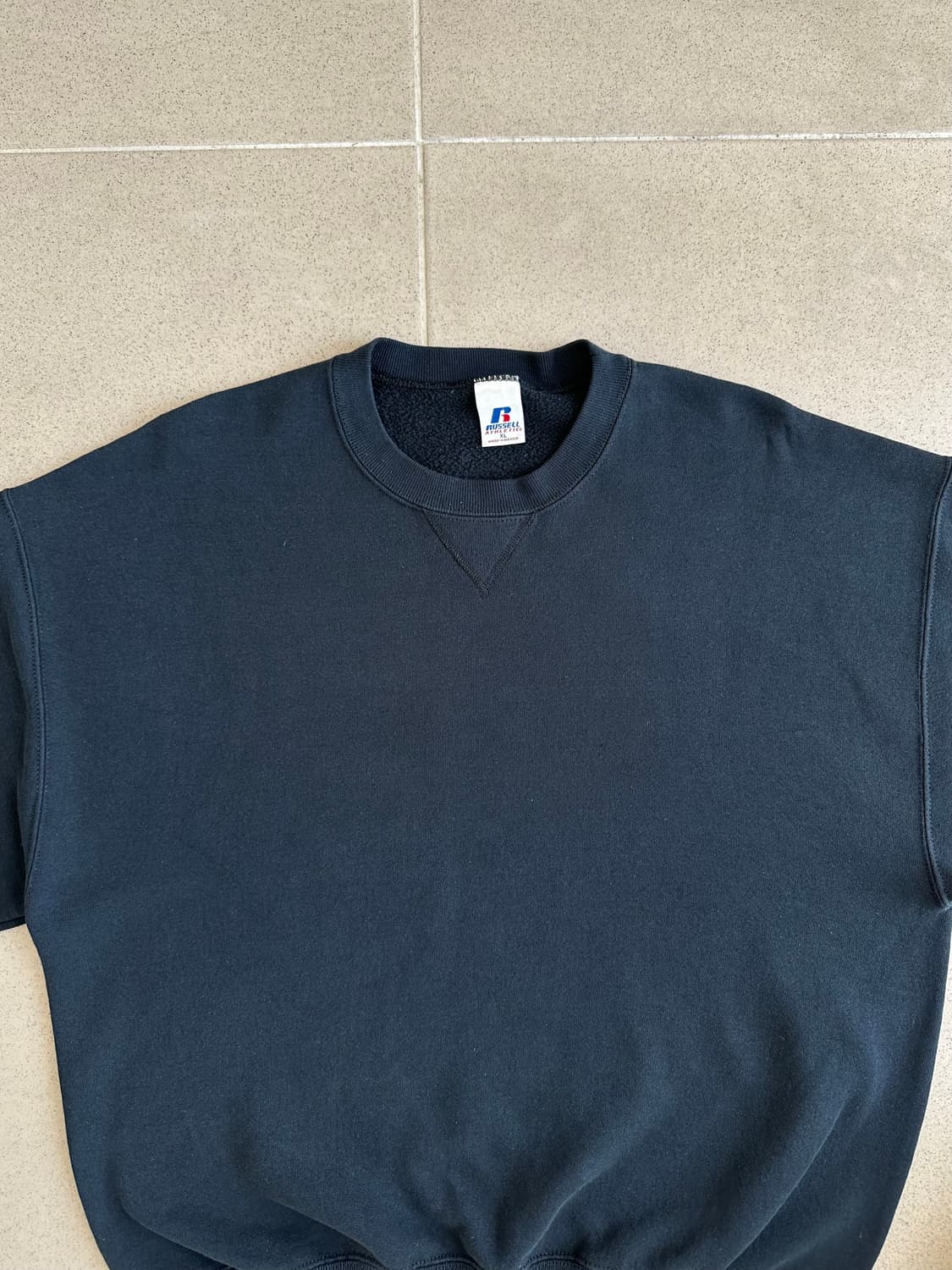 00s 빈티지 러셀 스웻셔츠 블랙 XL 상품이미지4