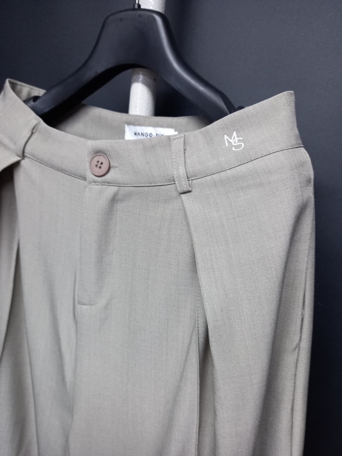 새 망고식스 춘하 하이웨스트 와이드핏 팬츠 66 상품이미지4