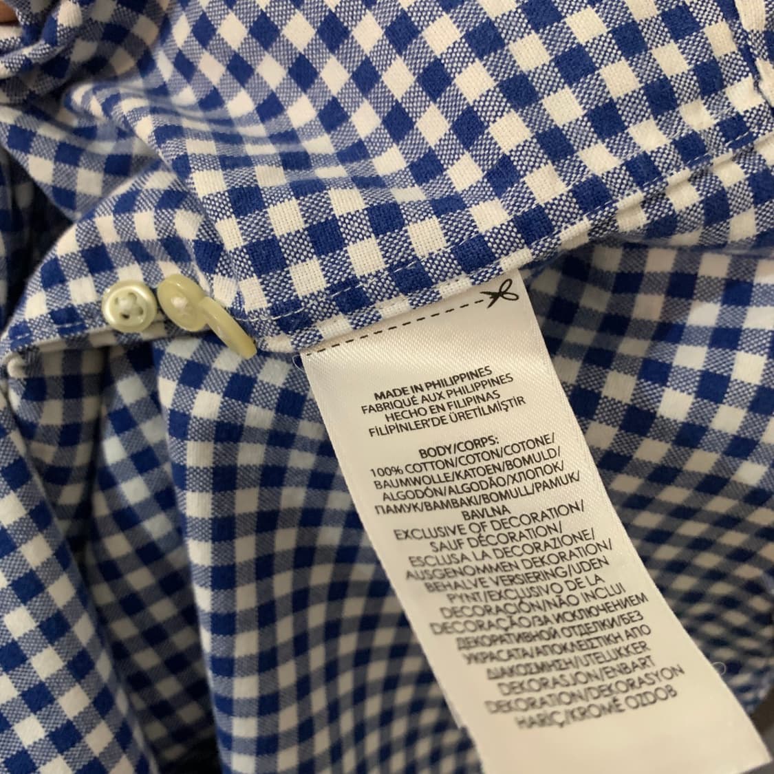 M 폴로랄프로렌 클래식핏 멀티 포니 깅엄 체크 옥스포드 셔츠 남방 상품이미지5