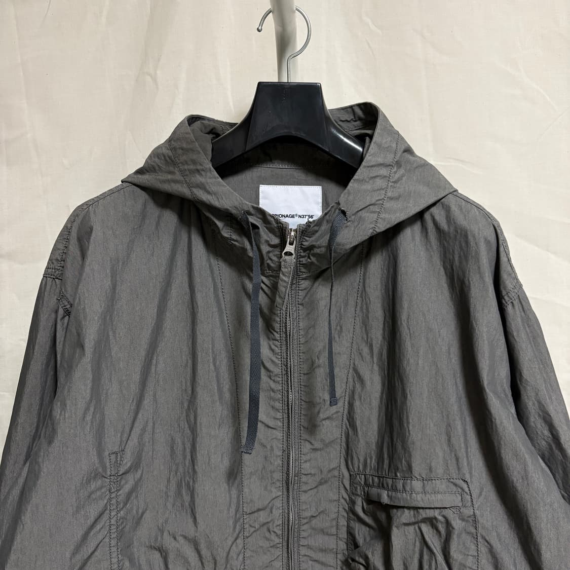 에스피오나지 레이 윈드 파카 바람막이 / 도브그레이, XL 상품이미지2