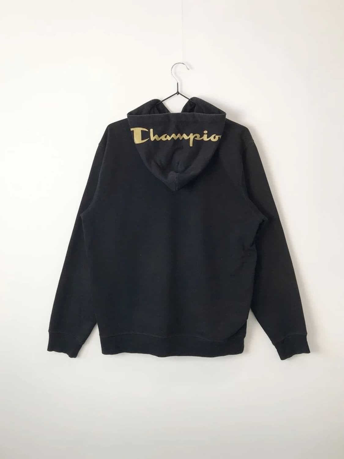 Champion Black Gold Zip Hoodie 상품이미지5