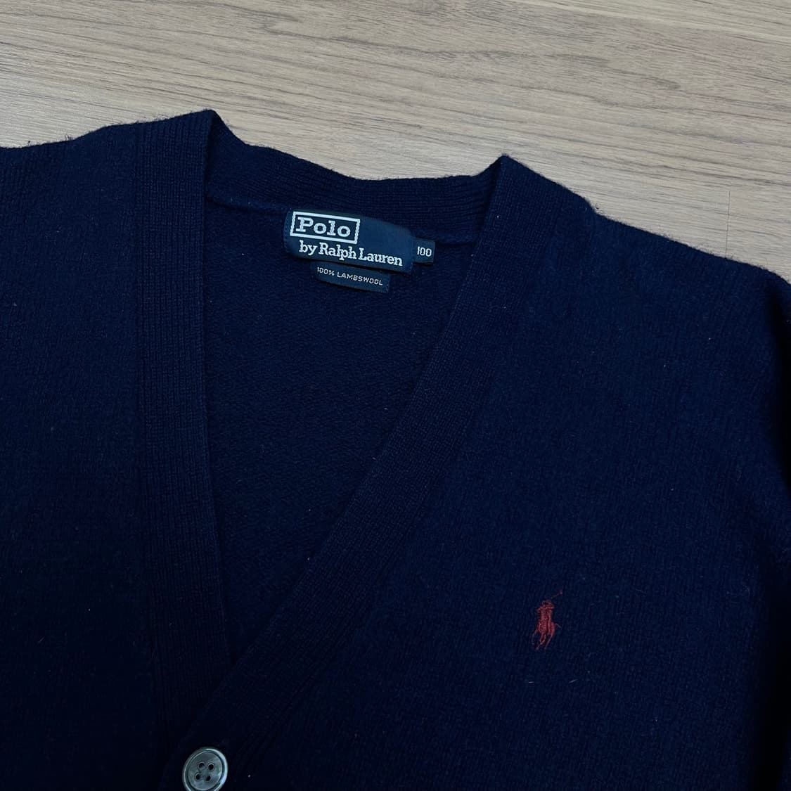 100 폴로랄프로렌 00s 램스울 네이비 가디건 상품이미지2
