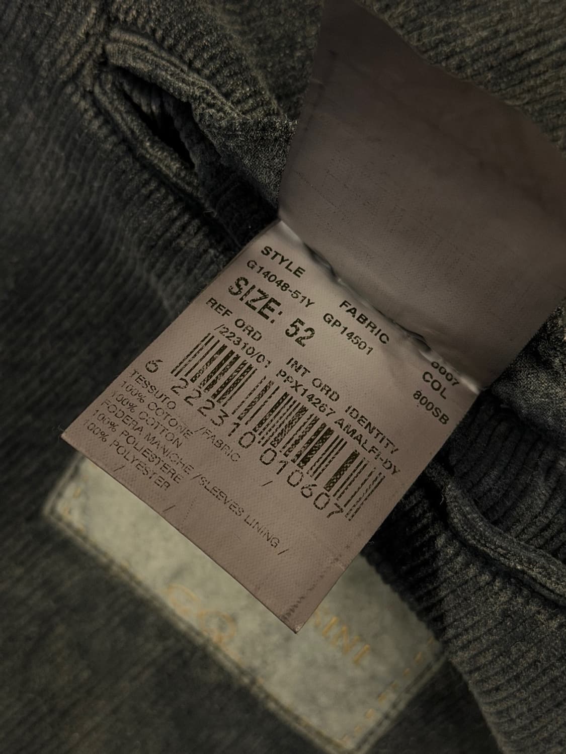 가브리엘 파시니 코듀로이 자켓 103 상품이미지3