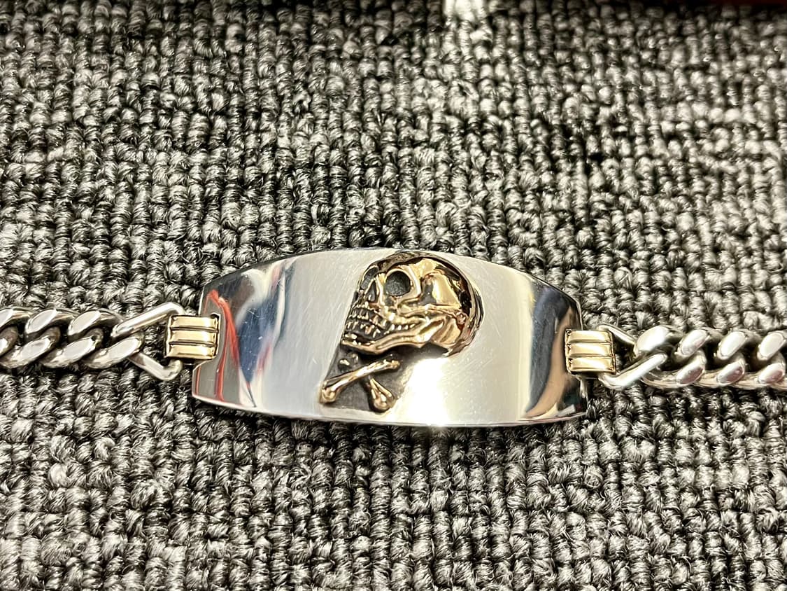 엣라코 AT LAST & CO 스컬콤비 10K 브레이슬릿 풀박스  상품이미지2