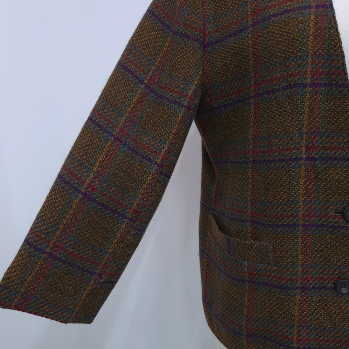 PIGEON HEART 울 100% 체크 자켓 상품이미지6