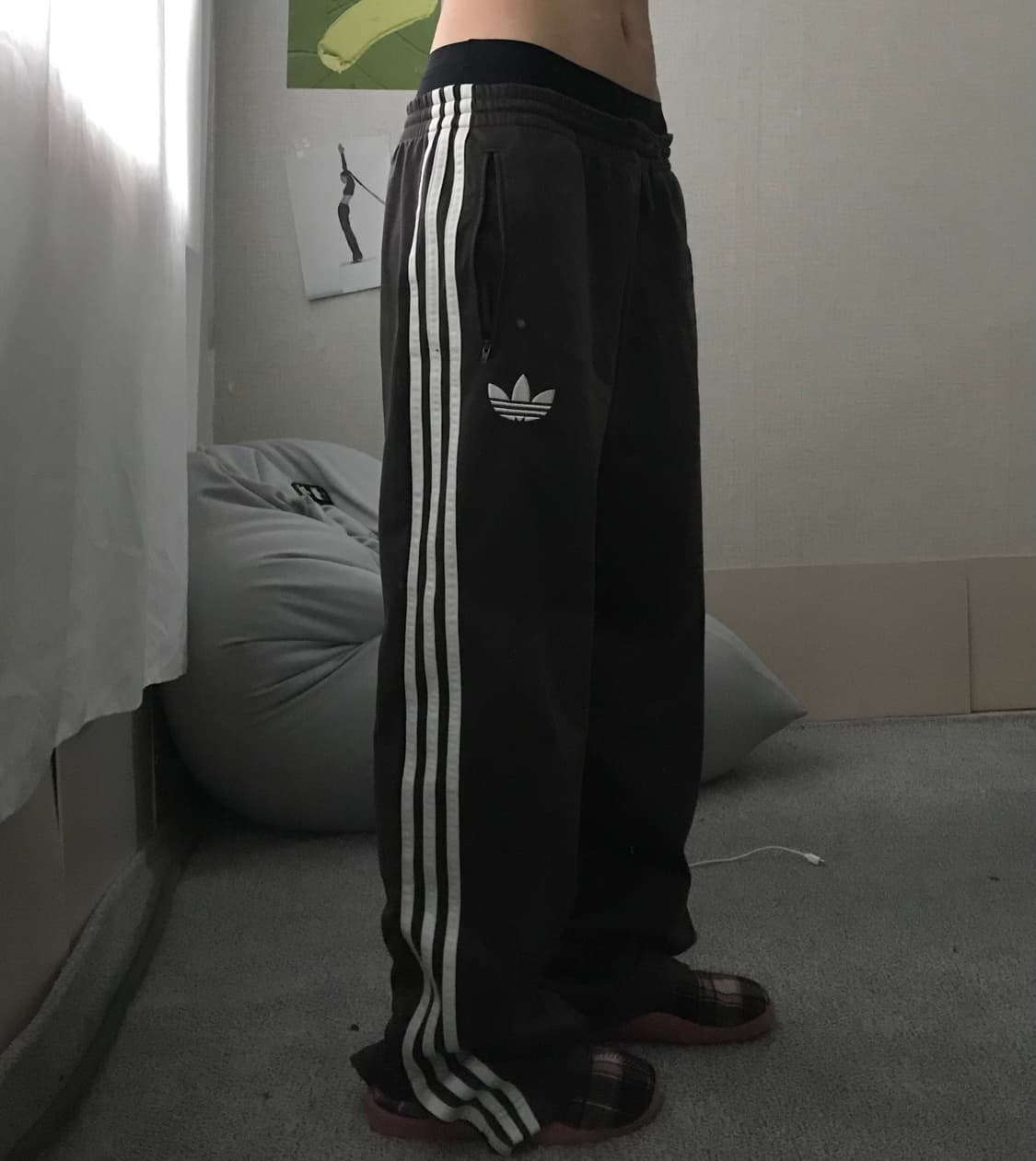 아디다스 초코브라운 삼선 트레이닝 팬츠 상품이미지2