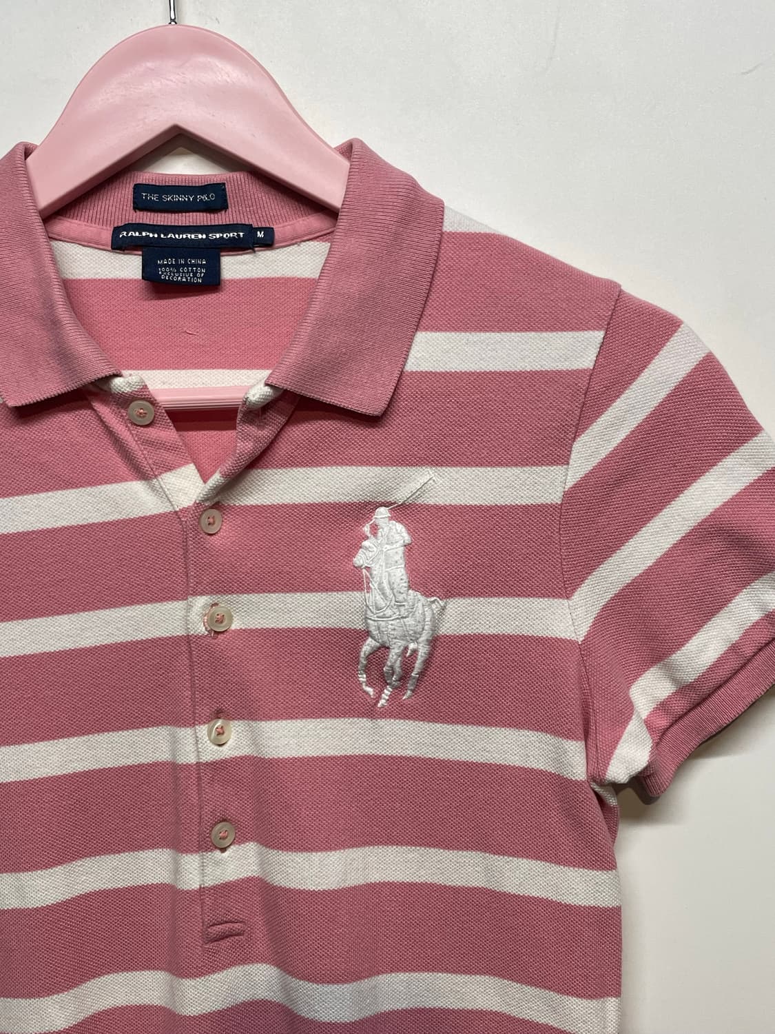 폴로 랄프로렌 스트라이프 핑크 원피스 상품이미지3