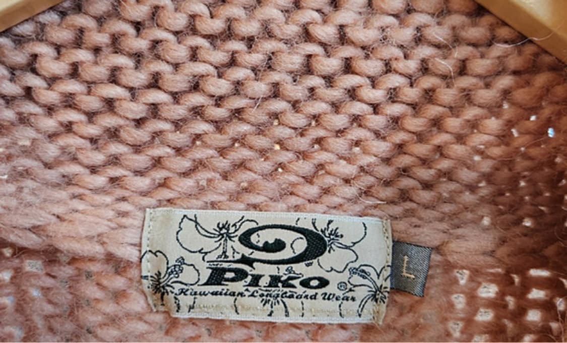 Piko 피코 울 코위찬 빈티지 스웨터 집업 상품이미지3