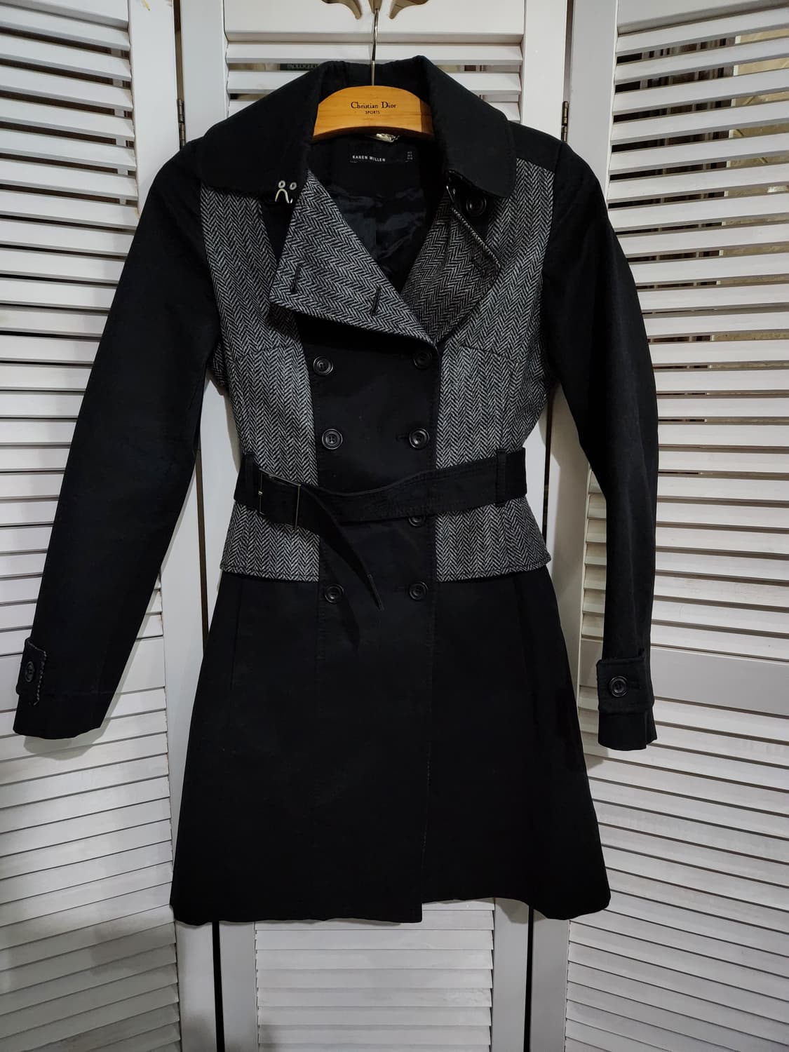 카렌 밀렌 헤링본 코트 UK8 상품이미지1