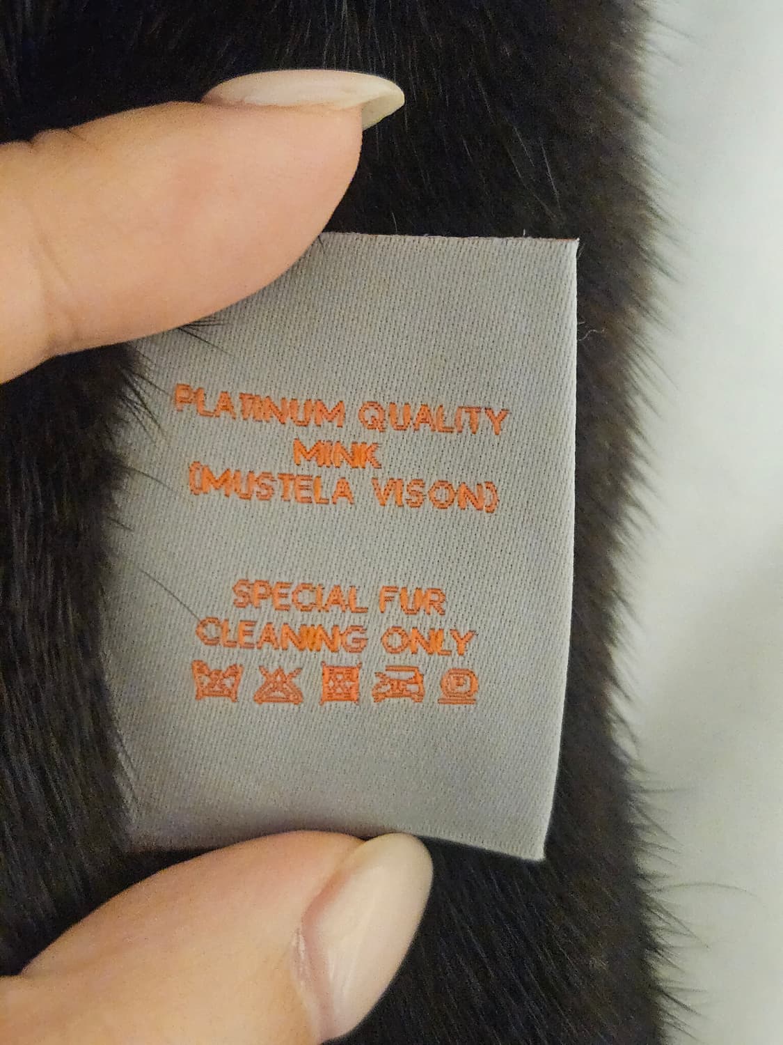 코펜하겐 플래티넘 양면 통밍크 머플러 브라운 상품이미지5