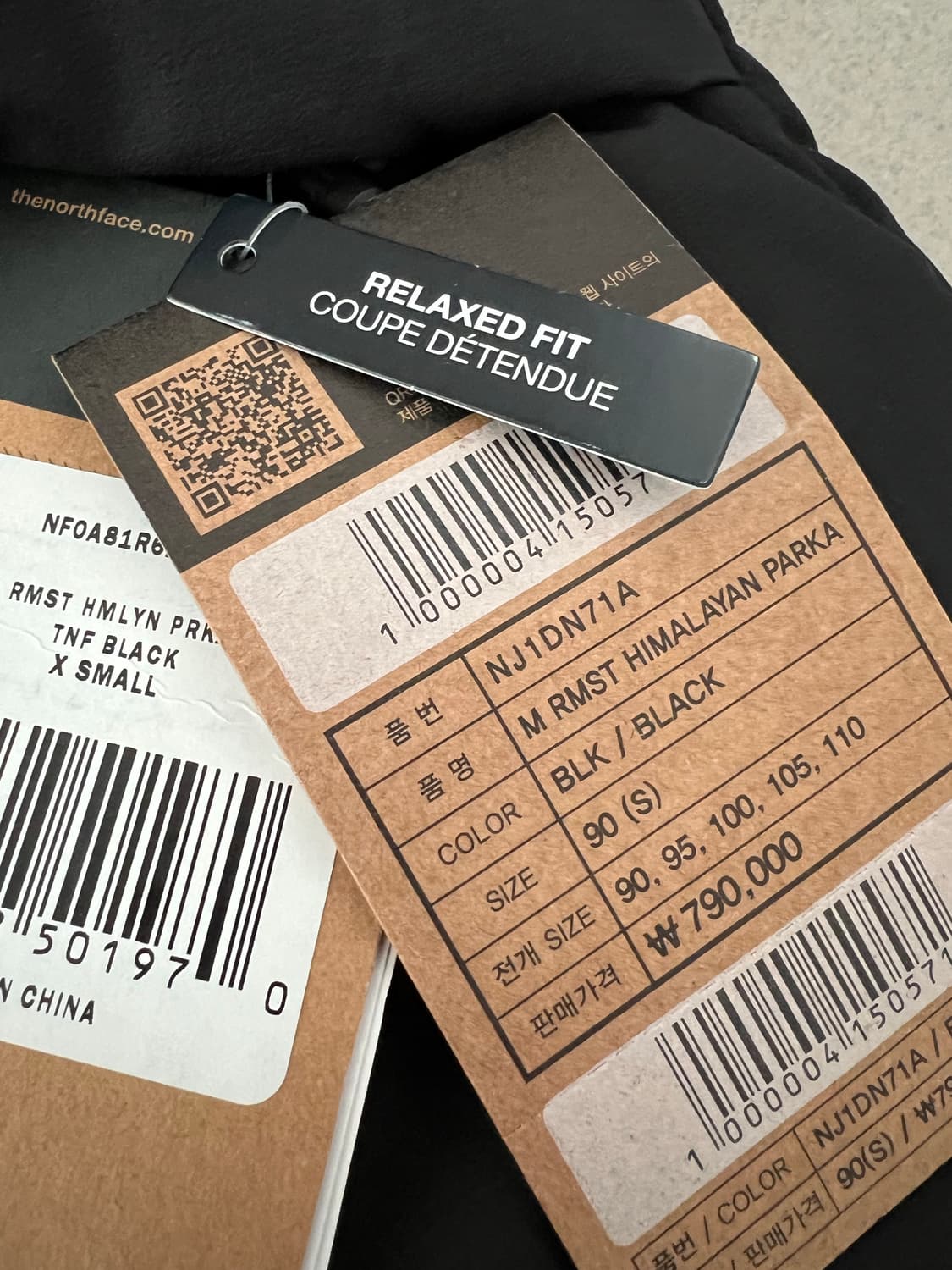 노스페이스 리마스터드 히말라얀 파카 블랙 S 상품이미지2