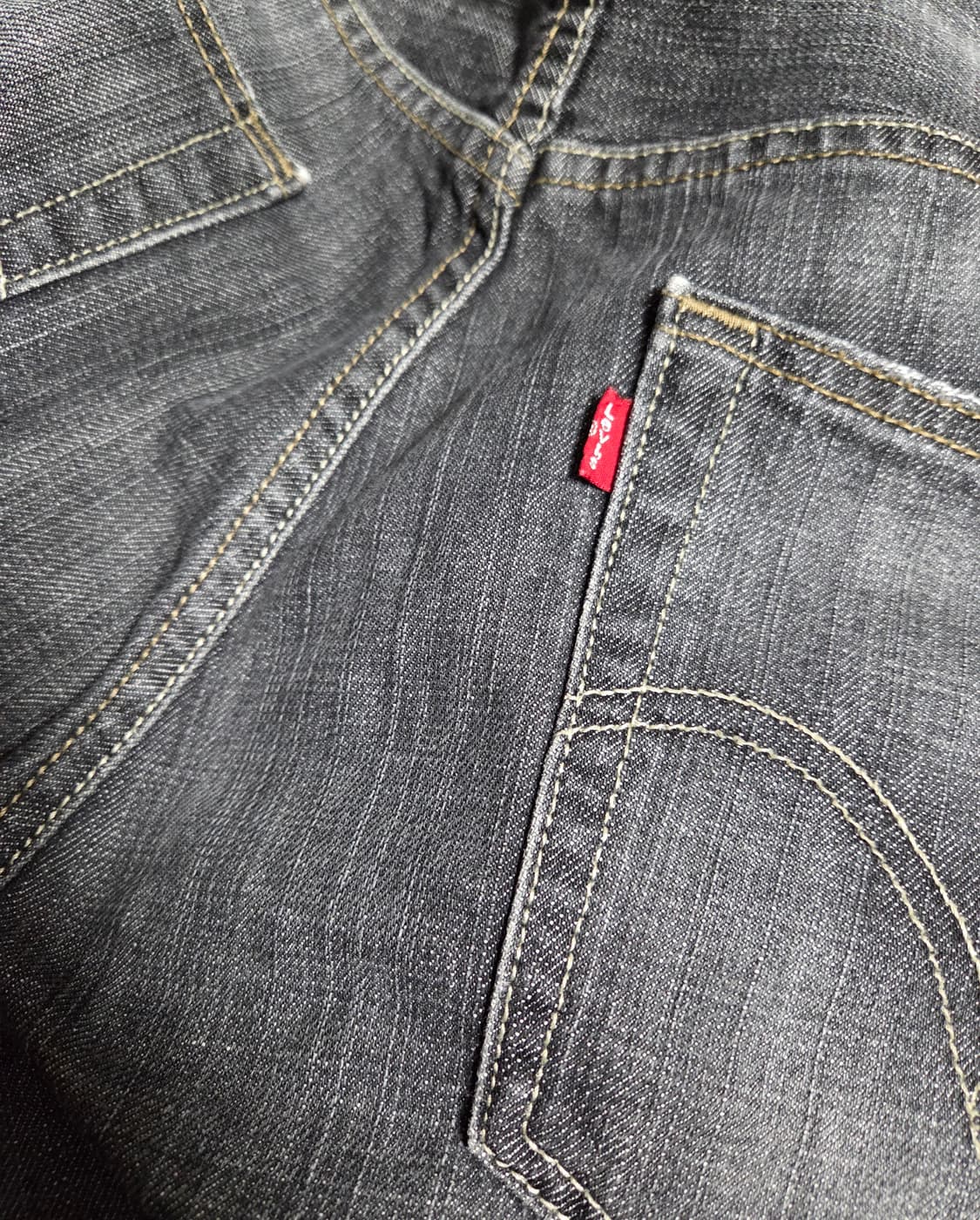 00s 리바이스 569 워싱 데님 팬츠 블랙 36x30 상품이미지9