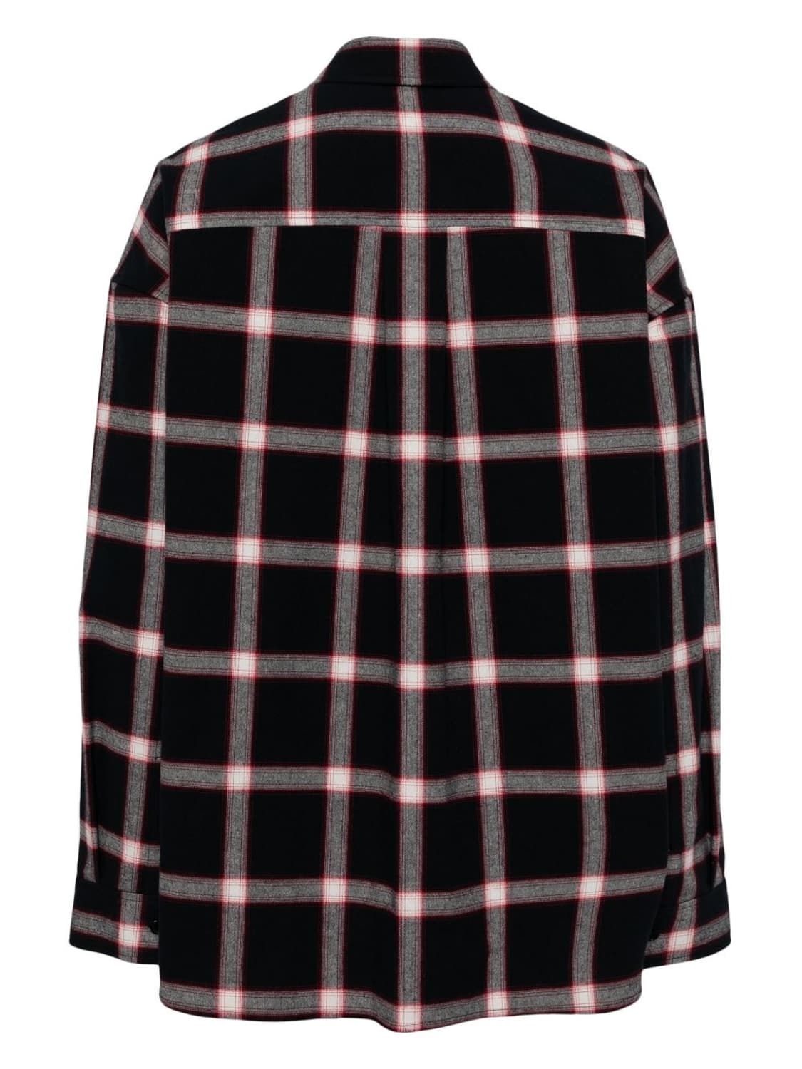 준지 24ss 네이비 레드 플란넬 체크 셔츠 50 상품이미지4