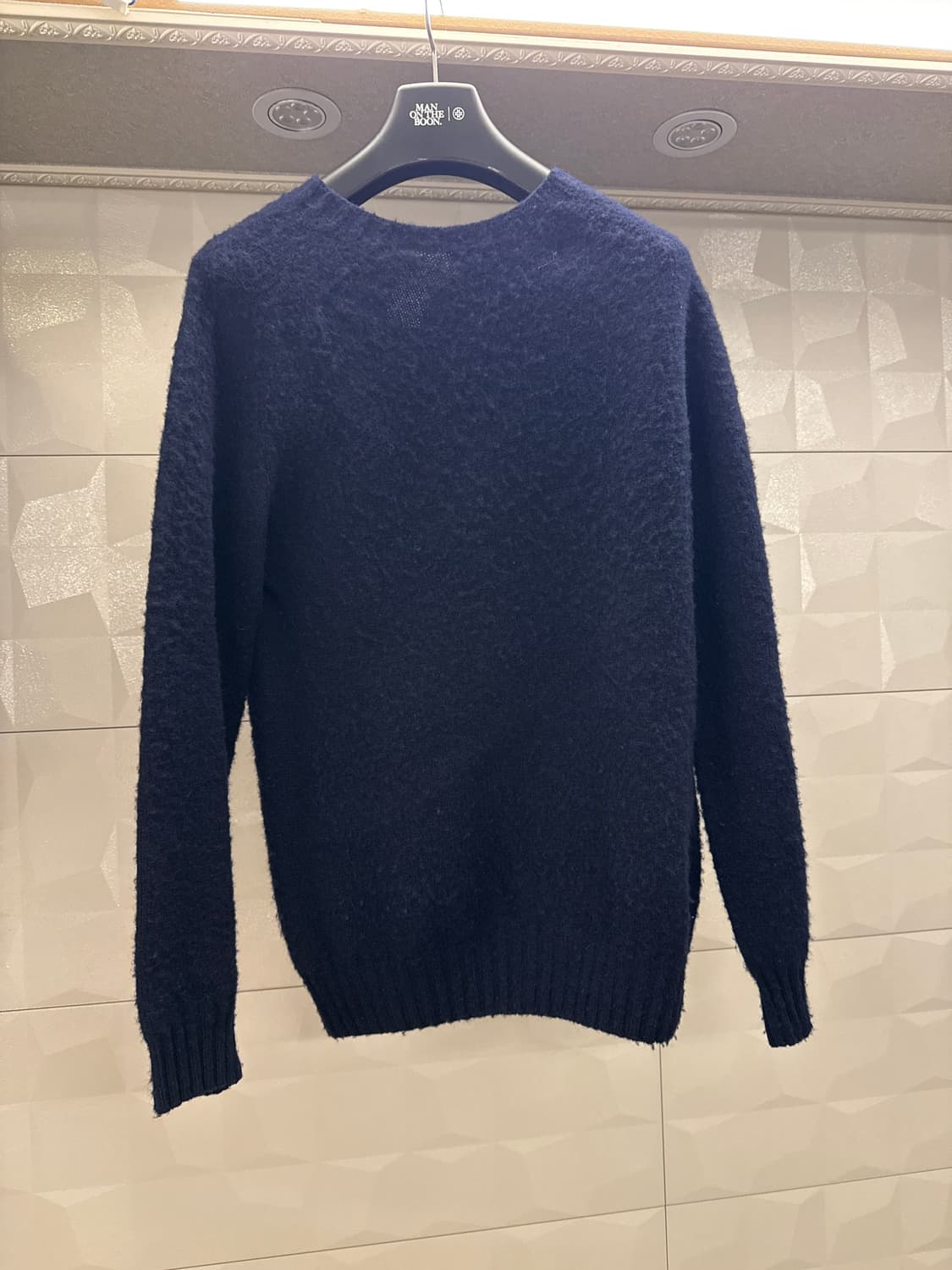 할리 오브 스코틀랜드 쉐기독 크루넥 니트-뉴 네이비 상품이미지4