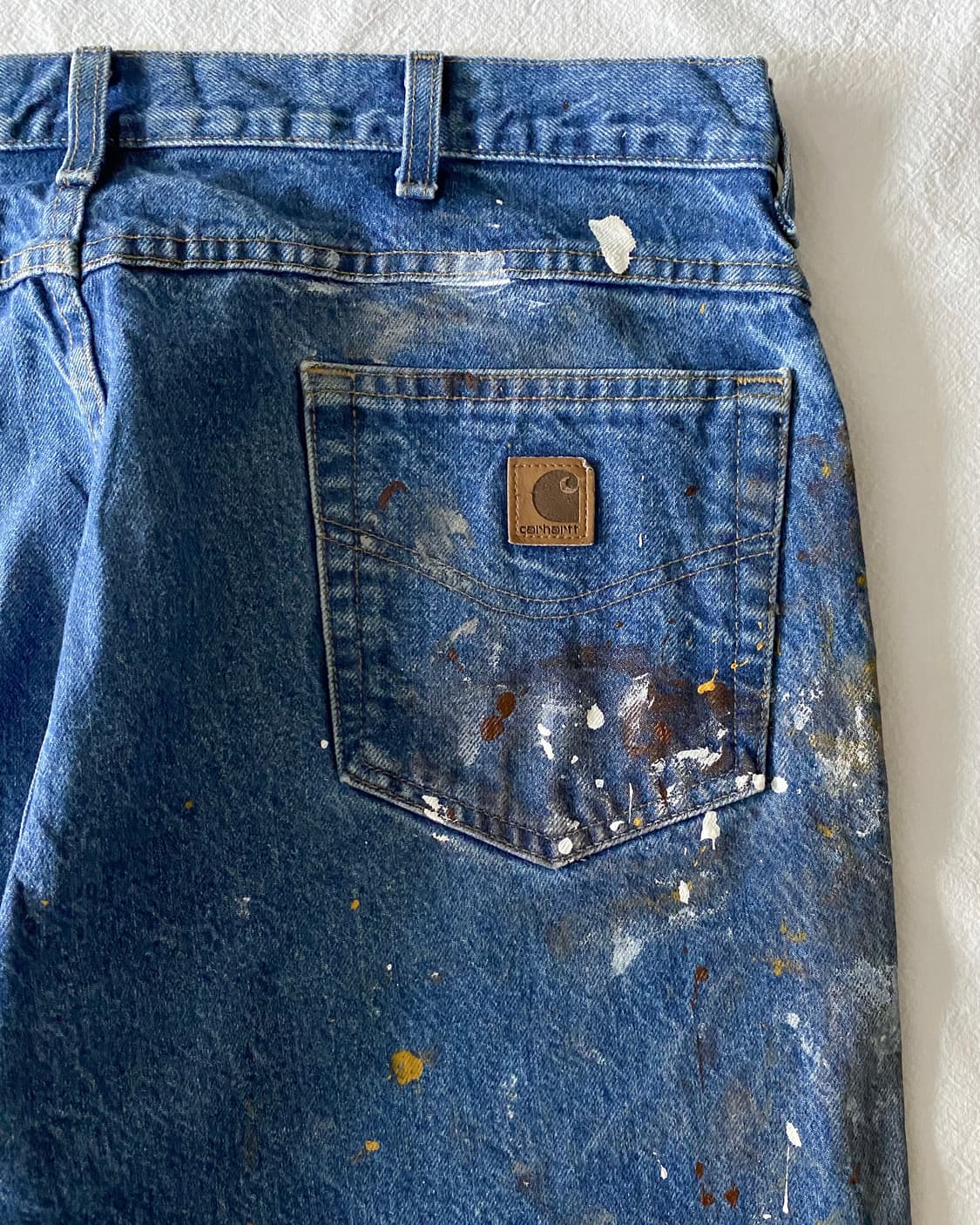 칼하트 페인팅 데님 팬츠 상품이미지7