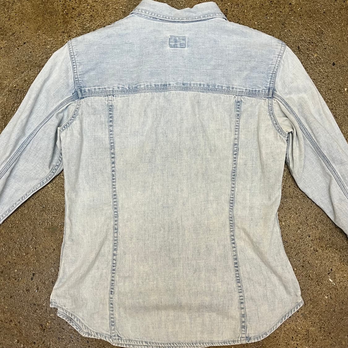 미국빈티지 캘빈클라인 Ck 데님셔츠 연청 상품이미지8