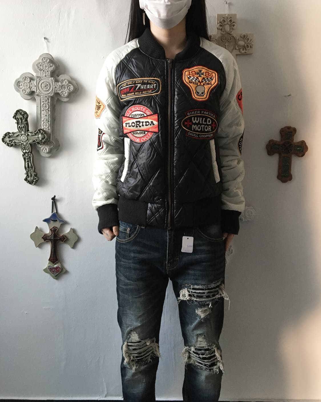 Patch point quilting jacket 상품이미지6