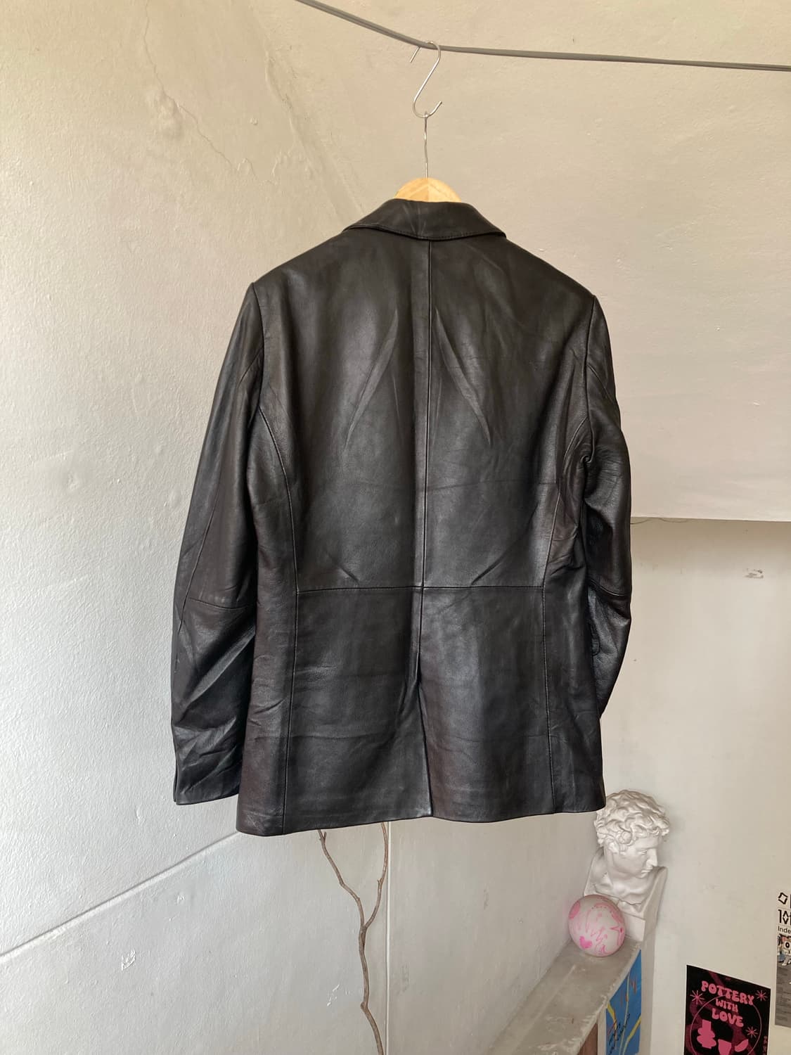 소가죽 싱글 투버튼 리얼 레더 자켓 상품이미지5