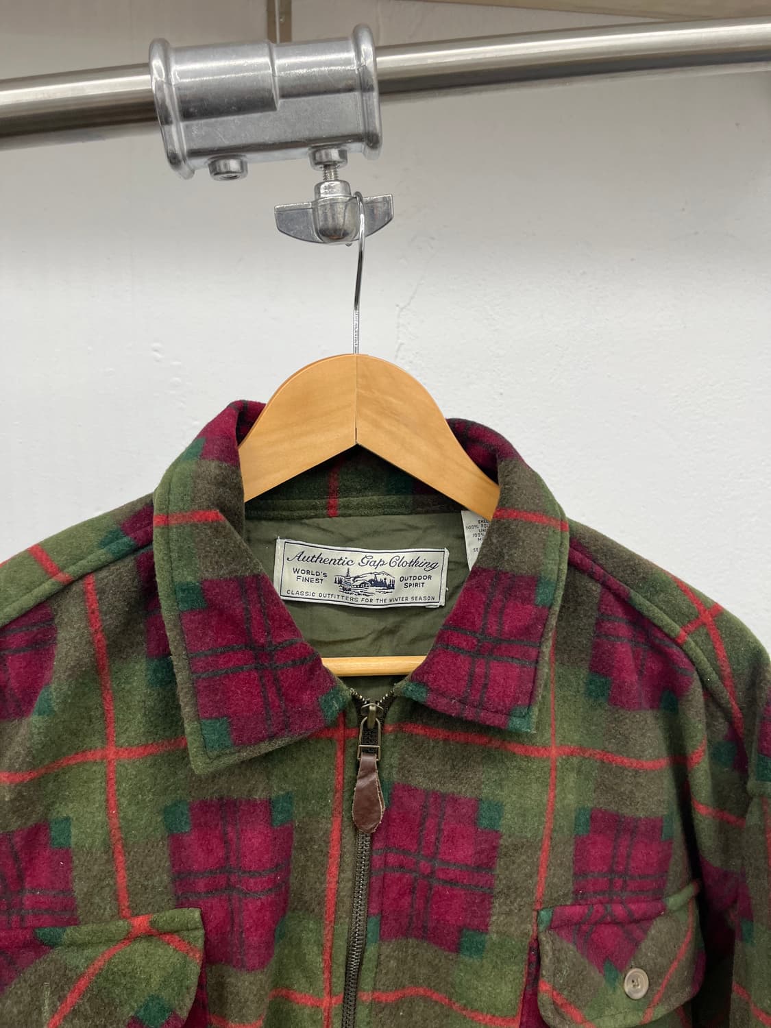 108) CHECK TWO-POCKET FLEECE HALF ZIP-UP 상품이미지2