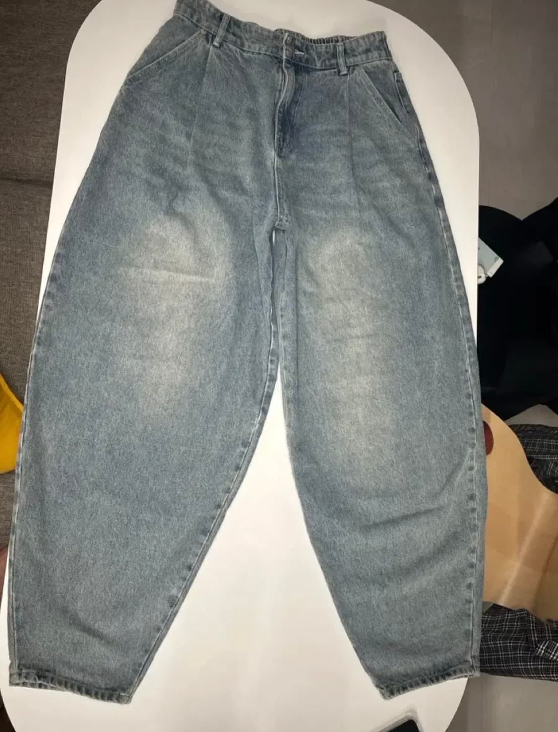 벌룬 와이드 데님팬츠 상품이미지3