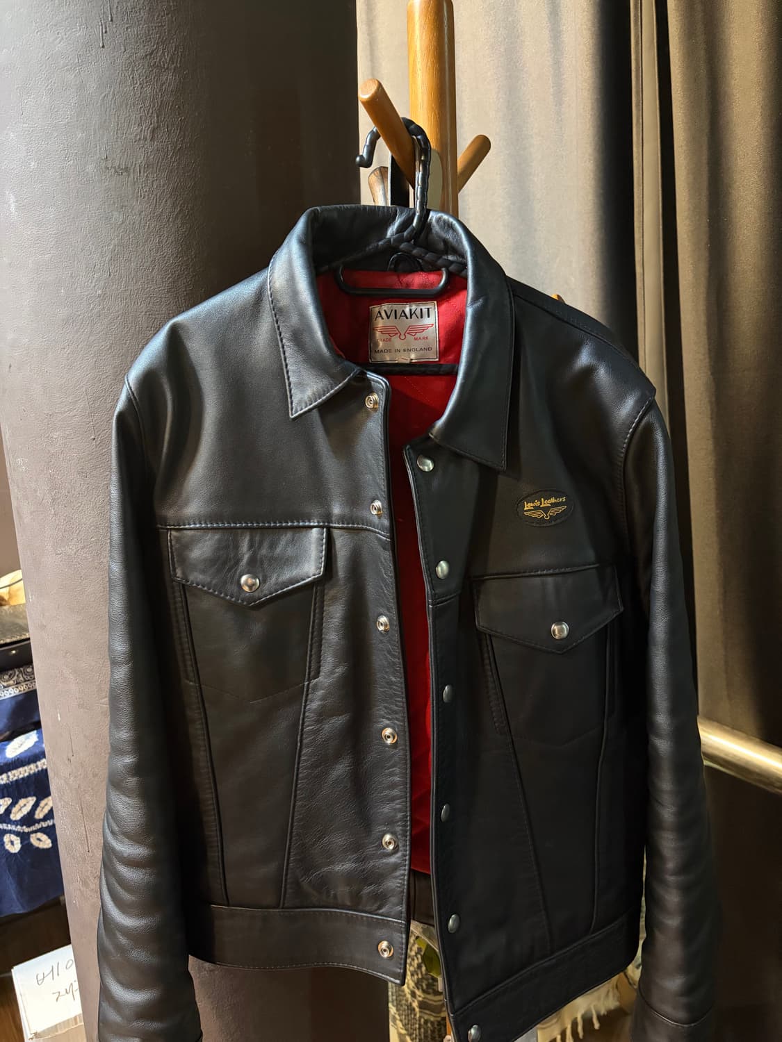 루이스레더 988 블랙 레더자켓 42 상품이미지1