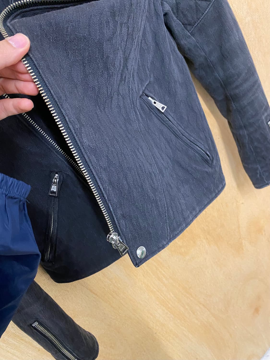 Y's python denim rider jacket 요지 파이톤 데님 상품이미지8