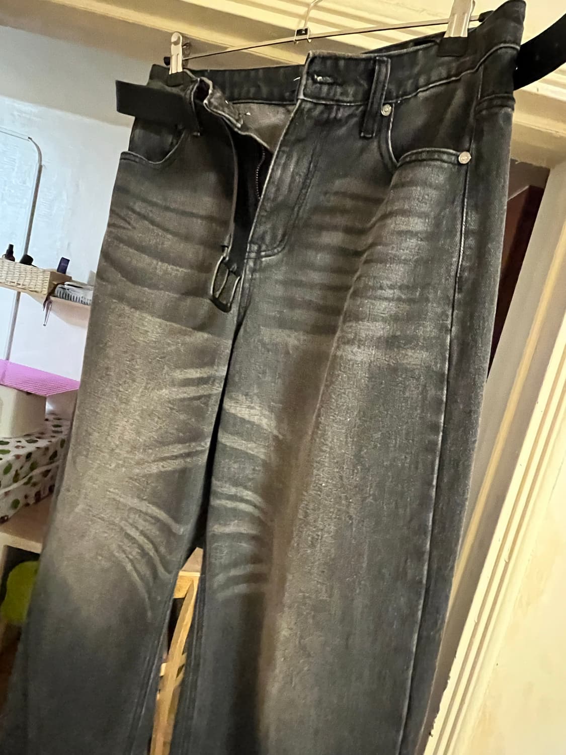 Dnsr 시그니쳐 와이드 데님팬츠 상품이미지3