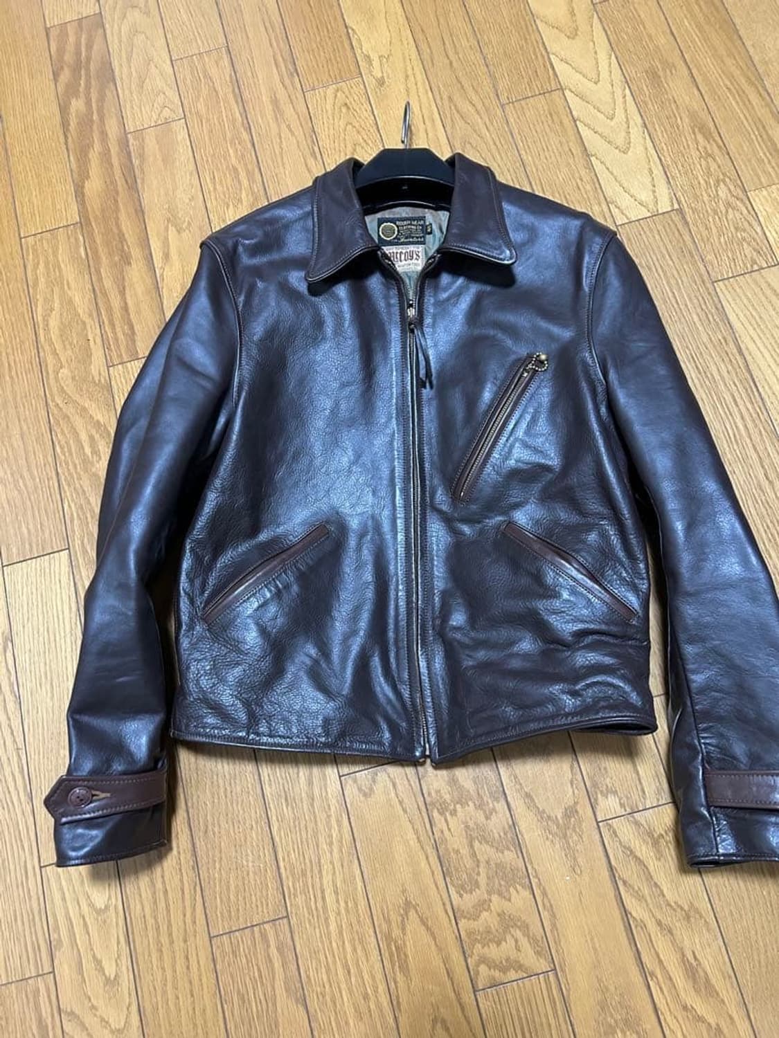 (40) 리얼맥코이 싱글 레더 가죽자켓 상품이미지2