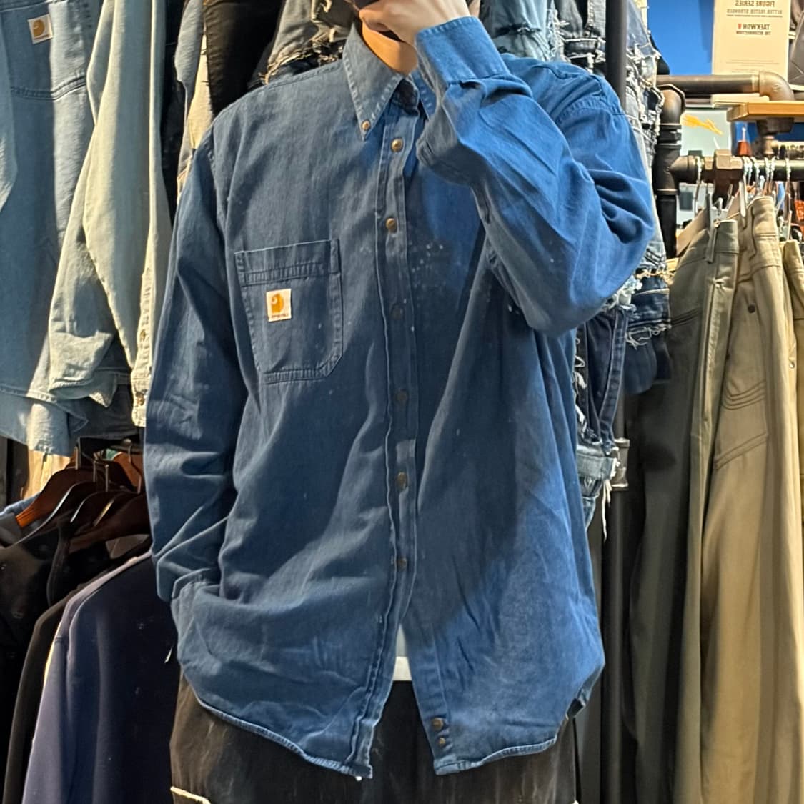 [NO.9] 칼하트 데님 긴팔셔츠 상품이미지4