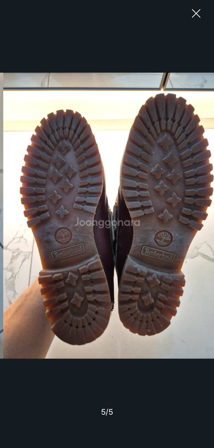 팀버랜드 3아이 버건디 팝니다 상품이미지5