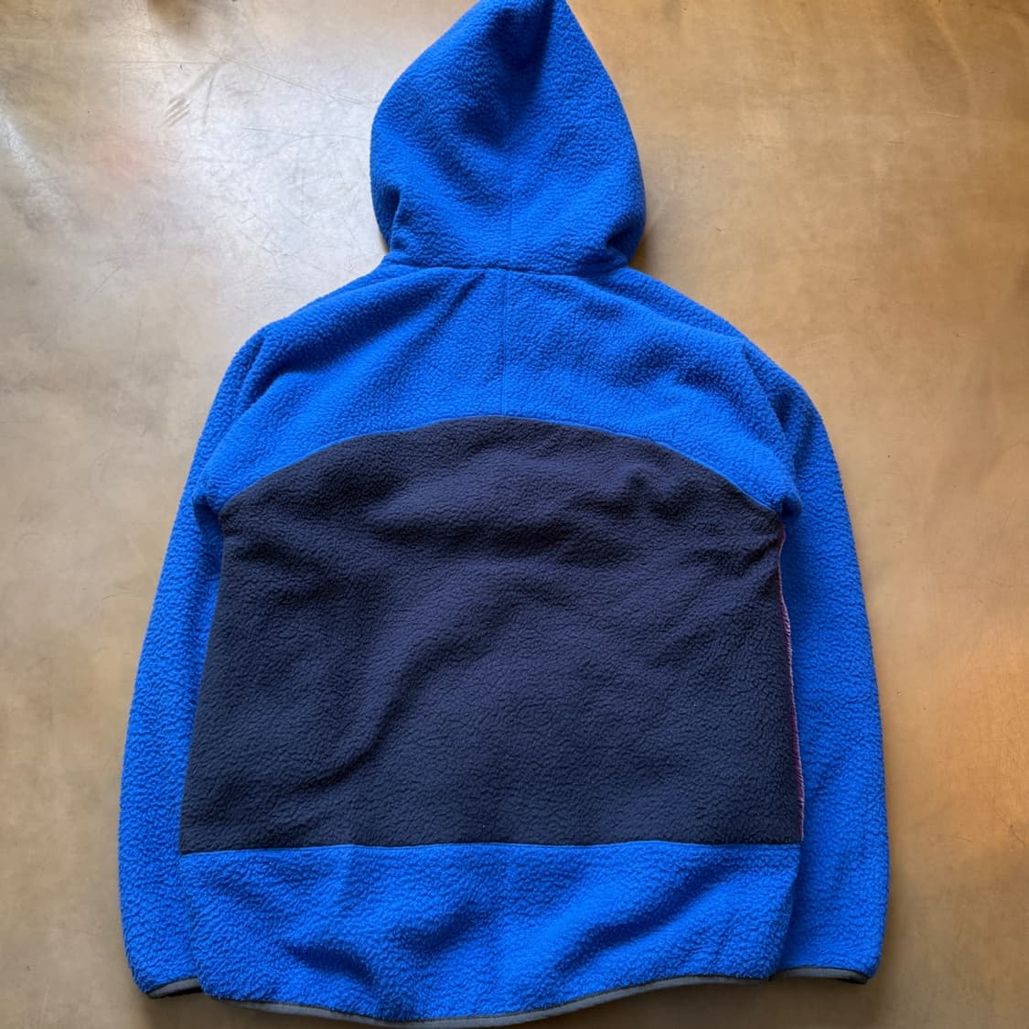 고 슬로우 카라반 배색 플리스 후드 집업 자켓 상품이미지5