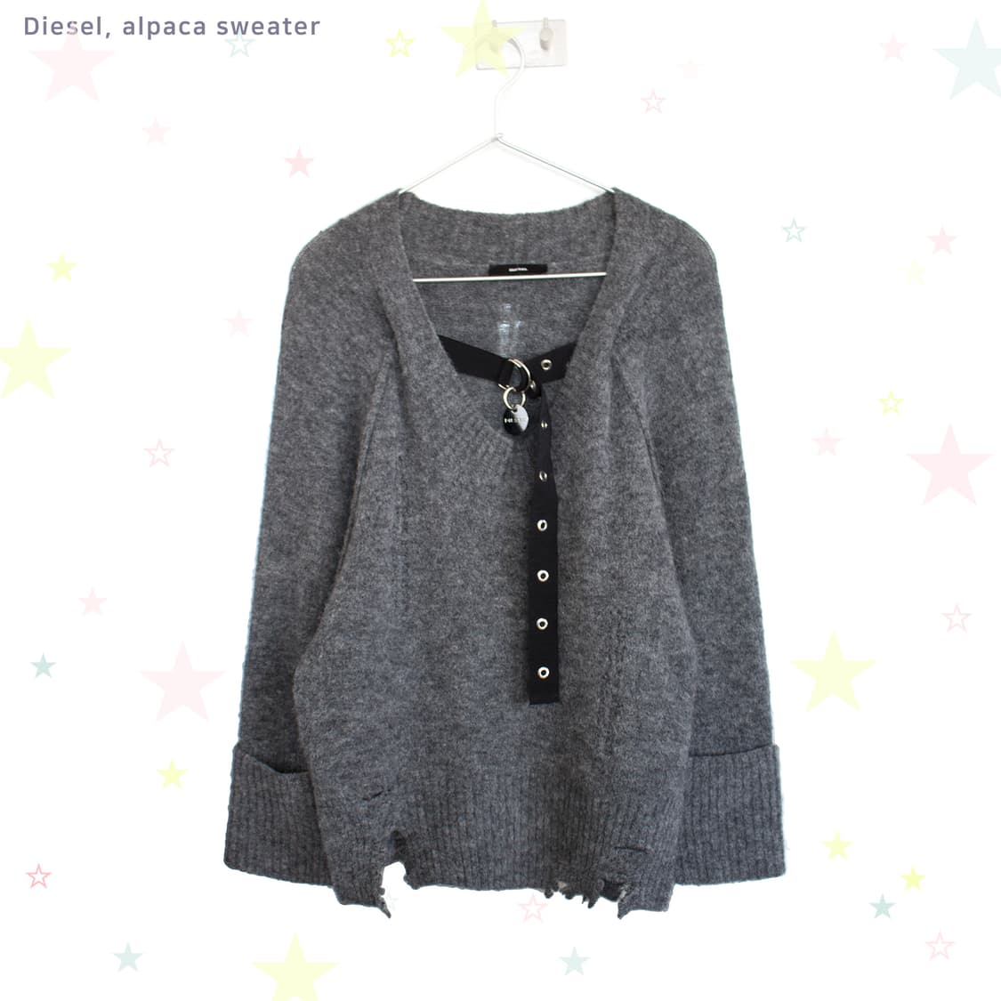 DIESEL 디젤 초커 알파카 스웨터 상품이미지1