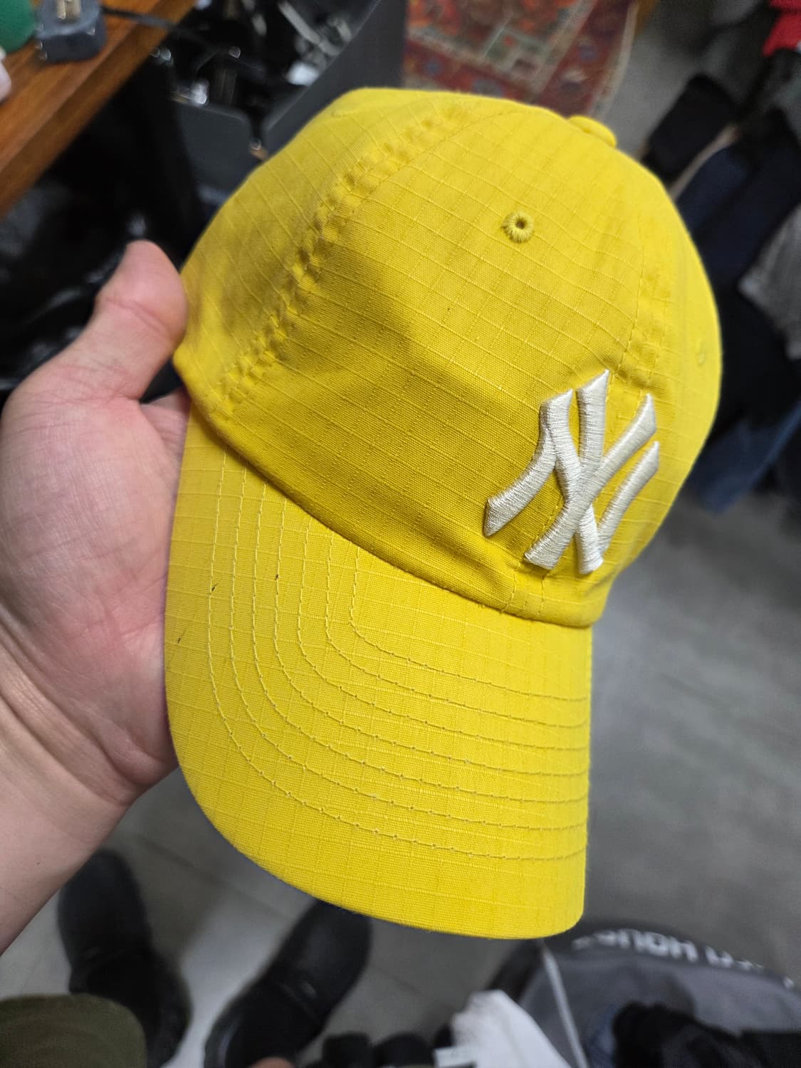 Mlb 뉴욕양키즈 립스타 모자 프리 노랑  상품이미지6