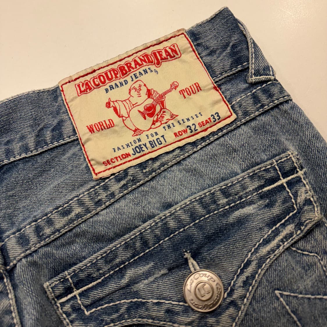 [32x33] 트루릴리젼 조이빅티 데님 청바지 데미지진 C70 상품이미지4