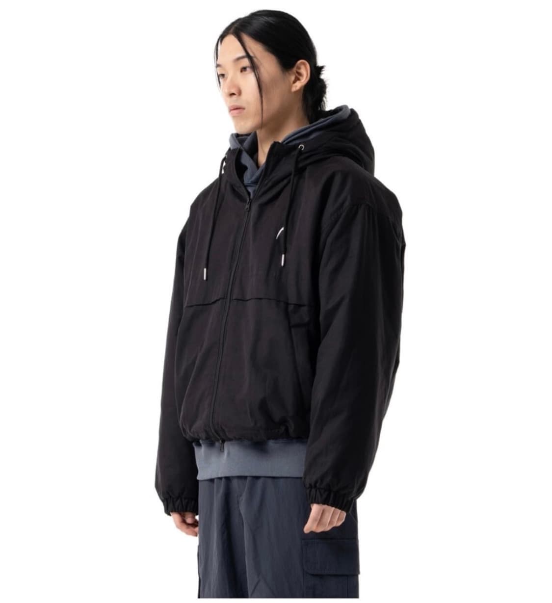 Paneled Puffer Jacket (Black) / 아캄 패딩 상품이미지2