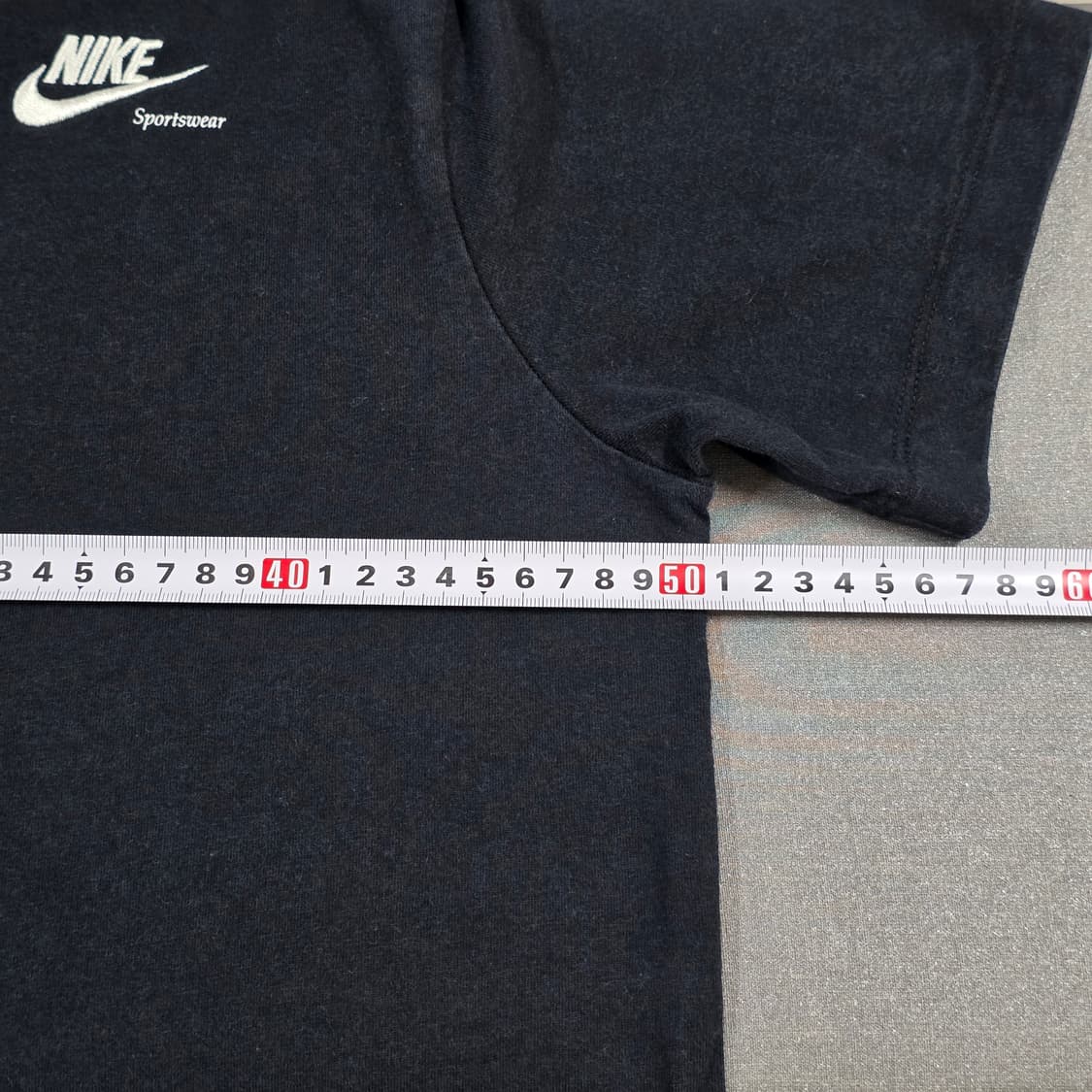 S 90-95 나이키 nsw 백프린팅 반팔티셔츠 블랙 상품이미지4