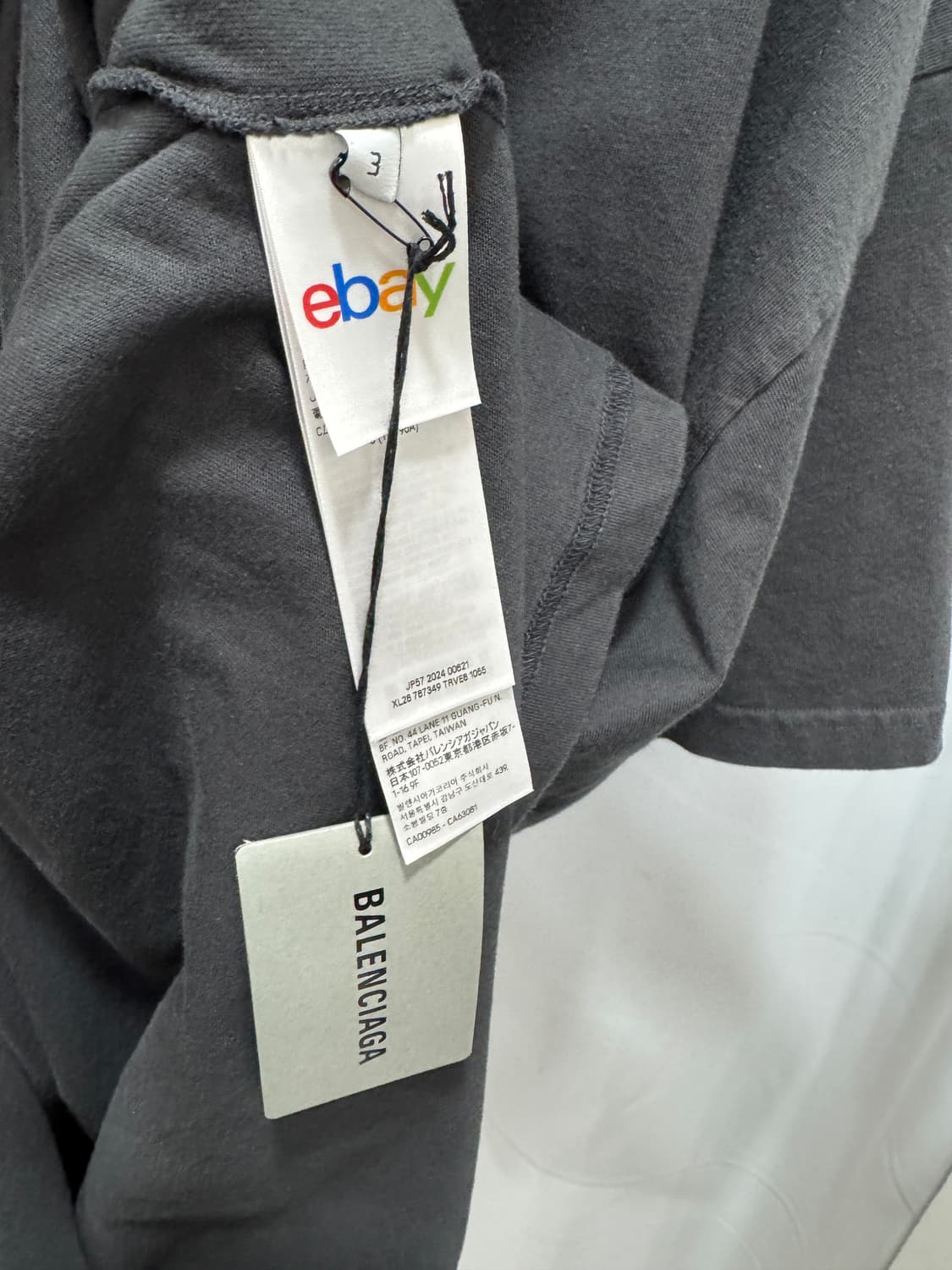 백화점판 발렌시아가 이베이 반팔티 3사이즈  상품이미지2