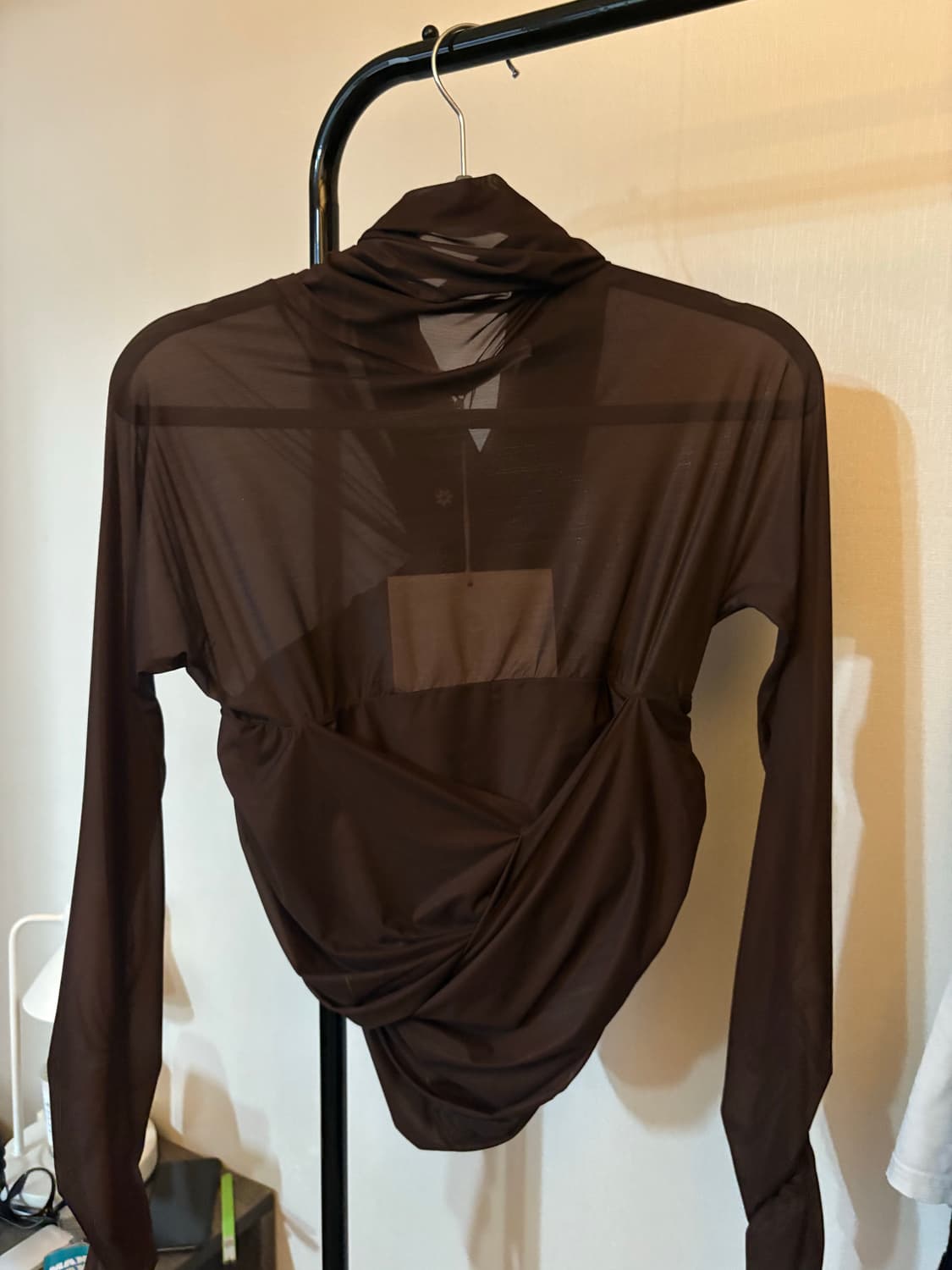 알렉산더왕 alexander wang 드레이핑 메쉬 티 s size 상품이미지2