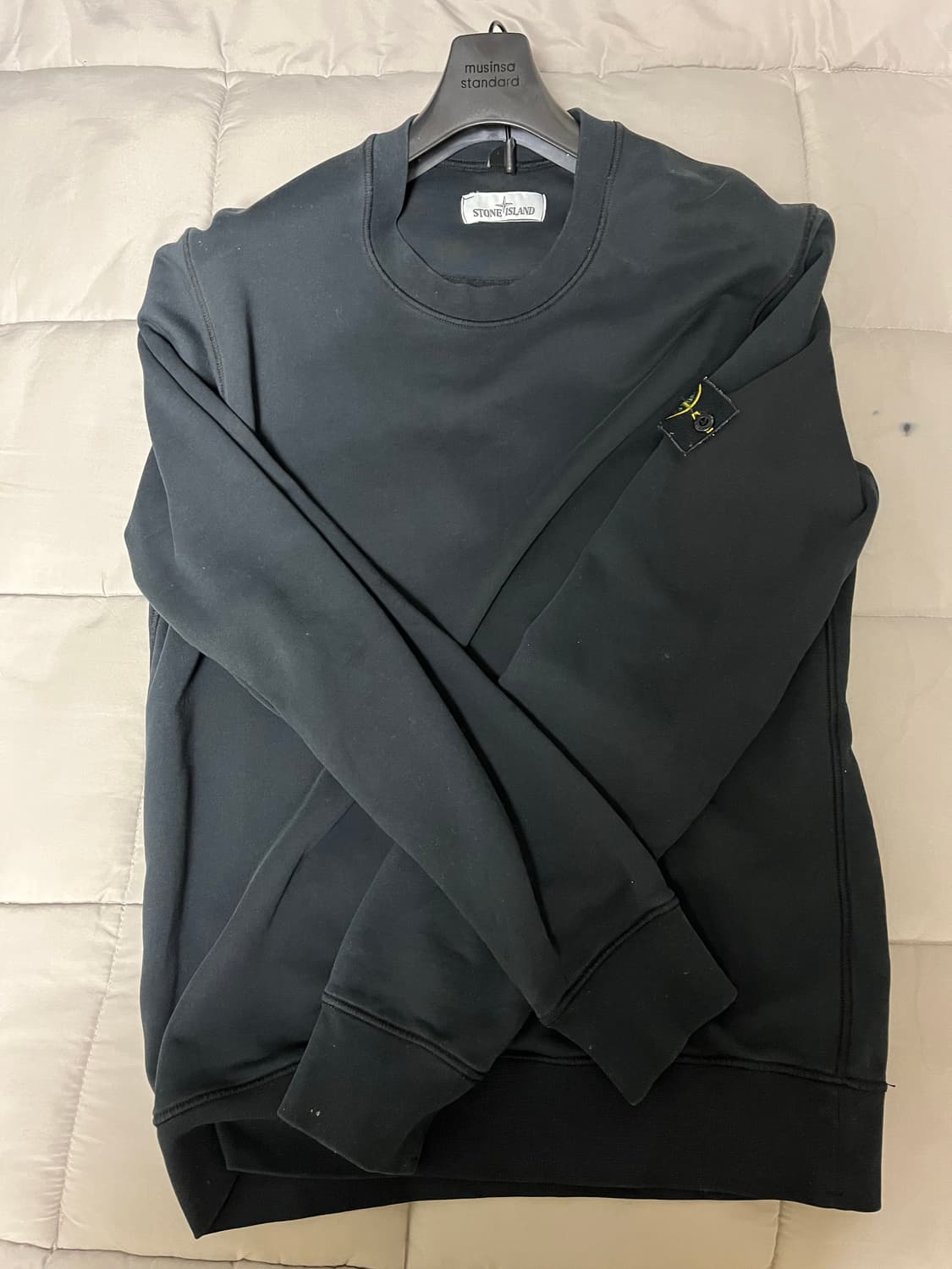 스톤아일랜드 맨투맨 블랙 L 상품이미지1