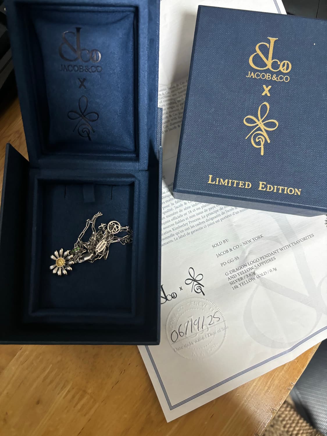 제이콥앤코 피마원 데이지 목걸이 상품이미지1