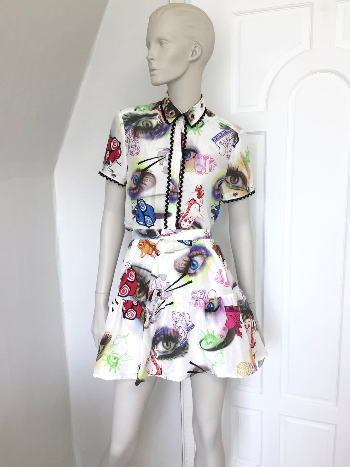 Kenzo Eye print Silk set-up 상품이미지2