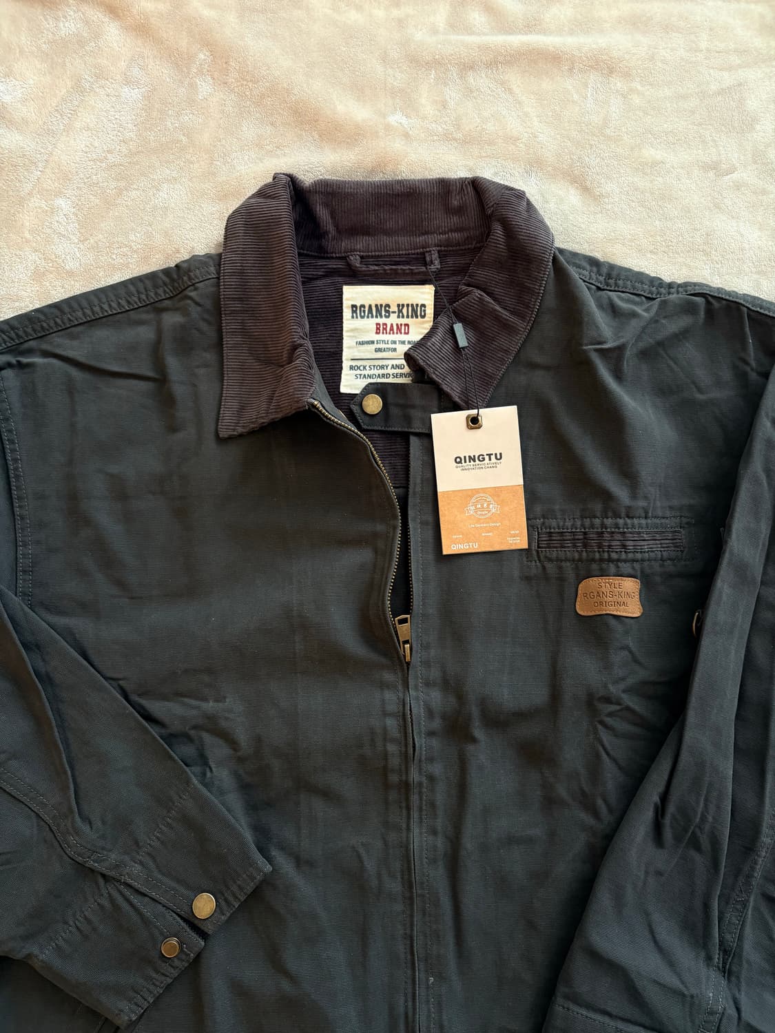 워크자켓 다크그레이 완전 새제품, 사이즈 XL 상품이미지3