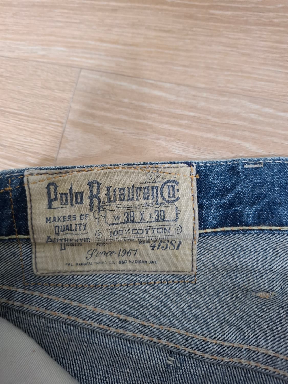 폴로 페인팅 데님  38×30 상품이미지4