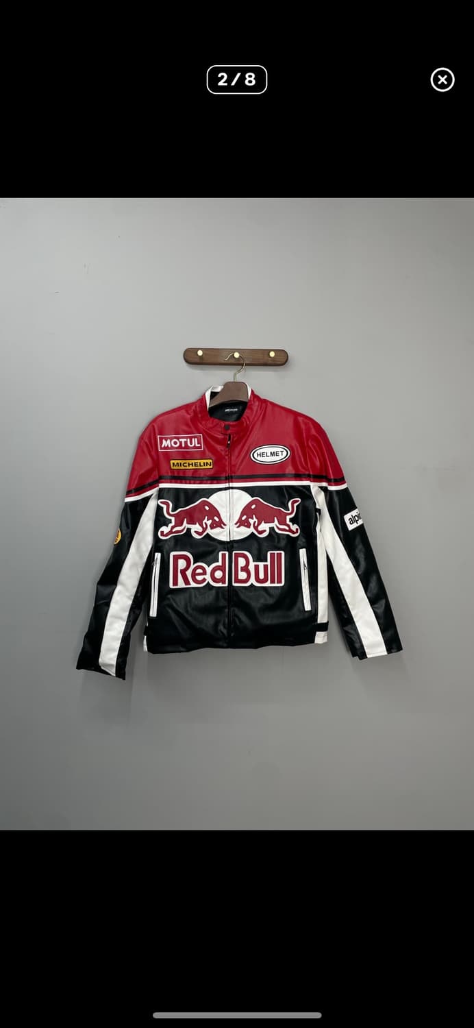 레드불 레이싱 가죽 자켓 A3112 상품이미지2