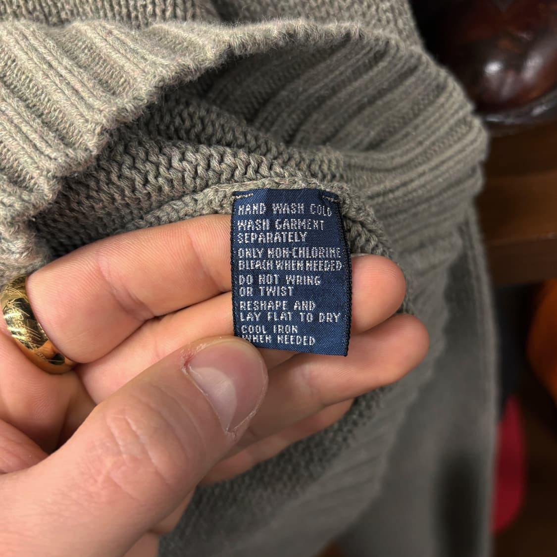 00s 폴로 랄프로렌 크루넥 보카시 코튼니트 민트 포니자수 N519 상품이미지8