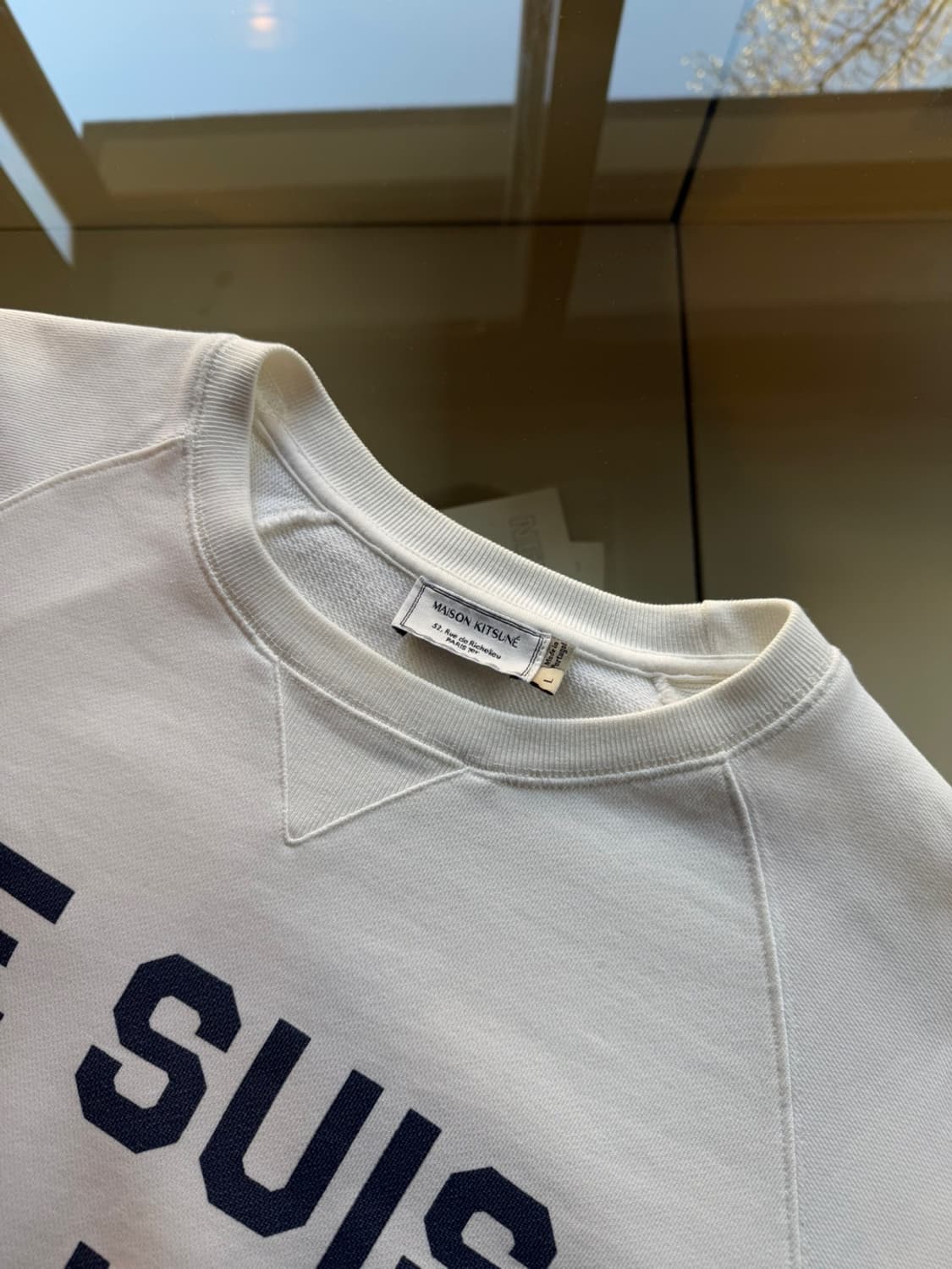 메종키츠네 레터링 맨투맨 100 상품이미지6