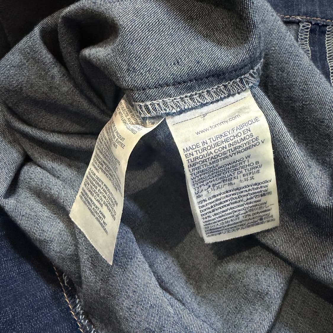 타미 힐 피거 데님 플리츠 스커트  상품이미지4