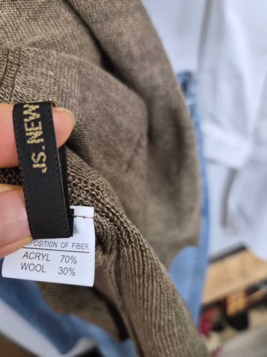 JS뉴욕 케이프니트.보브 데님스커트 상품이미지4