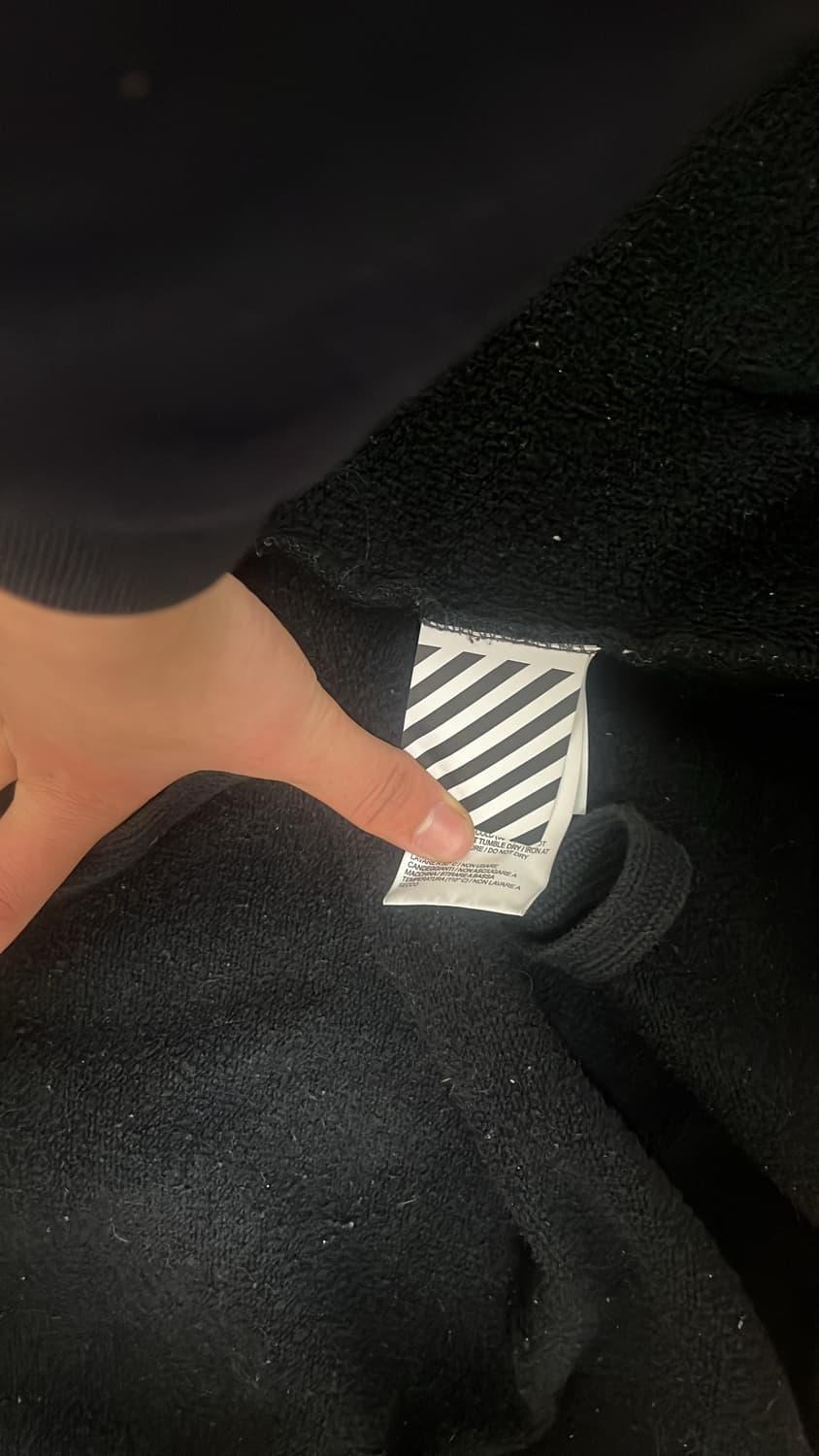 오프화이트 그라데이션 후드집업 상품이미지4