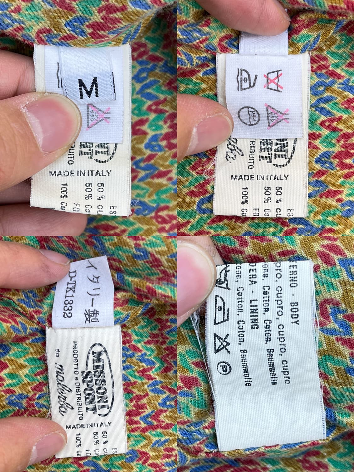 미쏘니 스포츠 90s 이태리 메이드 워크자켓 상품이미지9